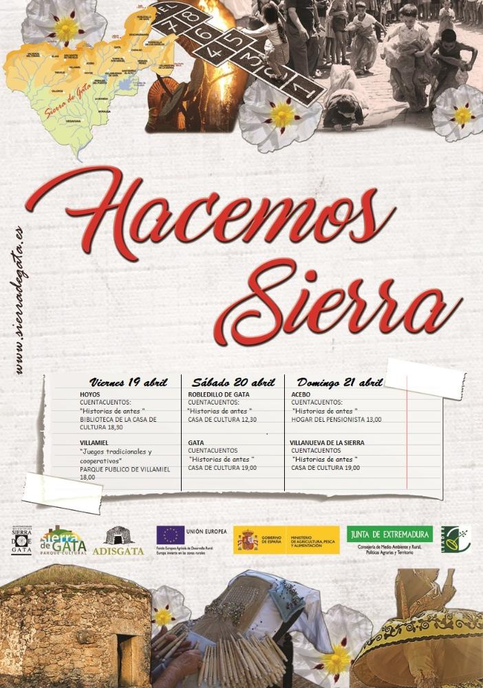 Imagen Cartel de Actividades- 'Hacemos Sierra' 19 - 21 Abril