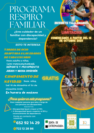 Imagen Programa Respiro Familiar