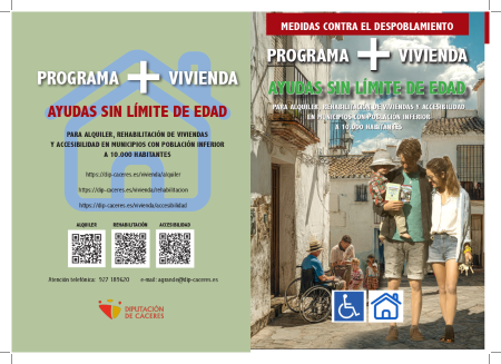 Imagen Resumen Ayudas más Vivienda de la Excma. Diputación de Cáceres