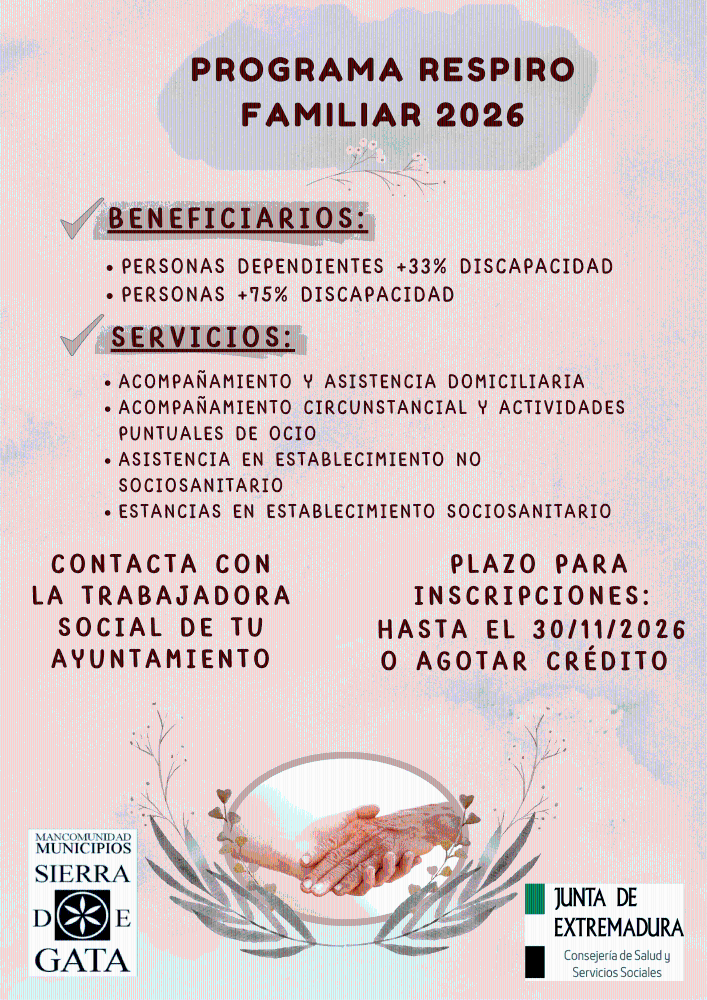 Imagen Programa Respiro Familiar 2026