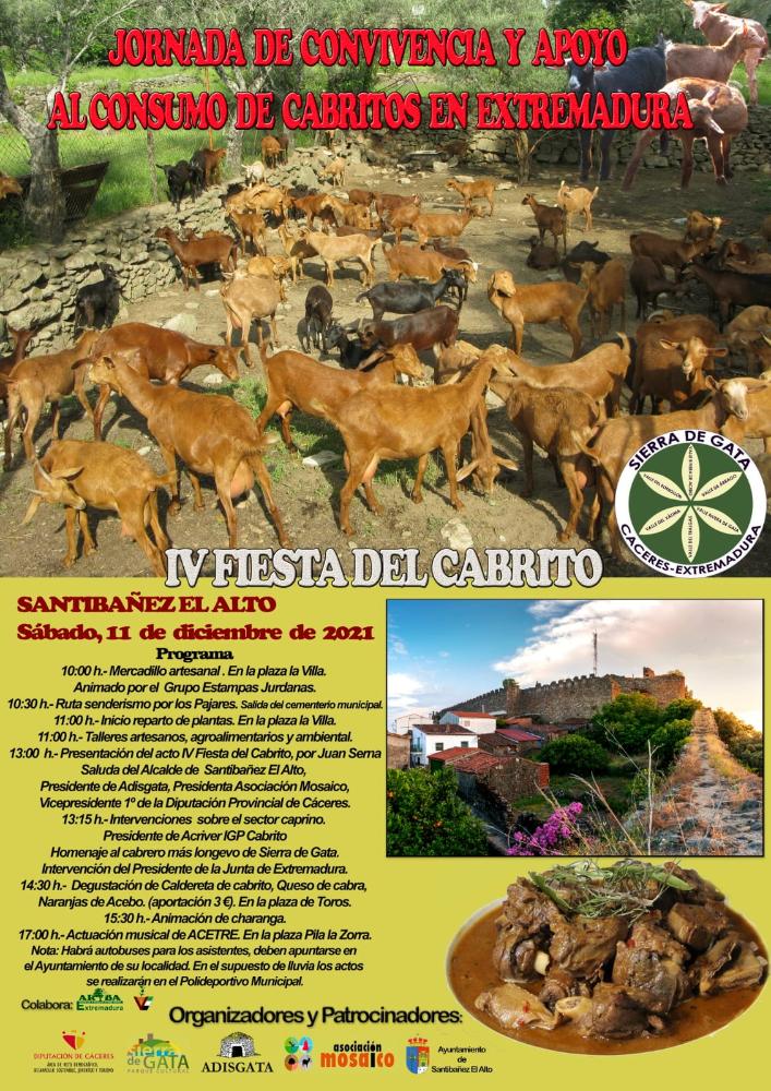 Imagen IV Fiesta del Cabrito, Jornada de convivencia y apoyo al consumo de Cabritos en Extremadura. Sábado, 11 de Diciembre en Santibáñez el Alto.